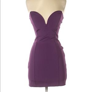 Tobi Violet Sweetheart Mini Dress